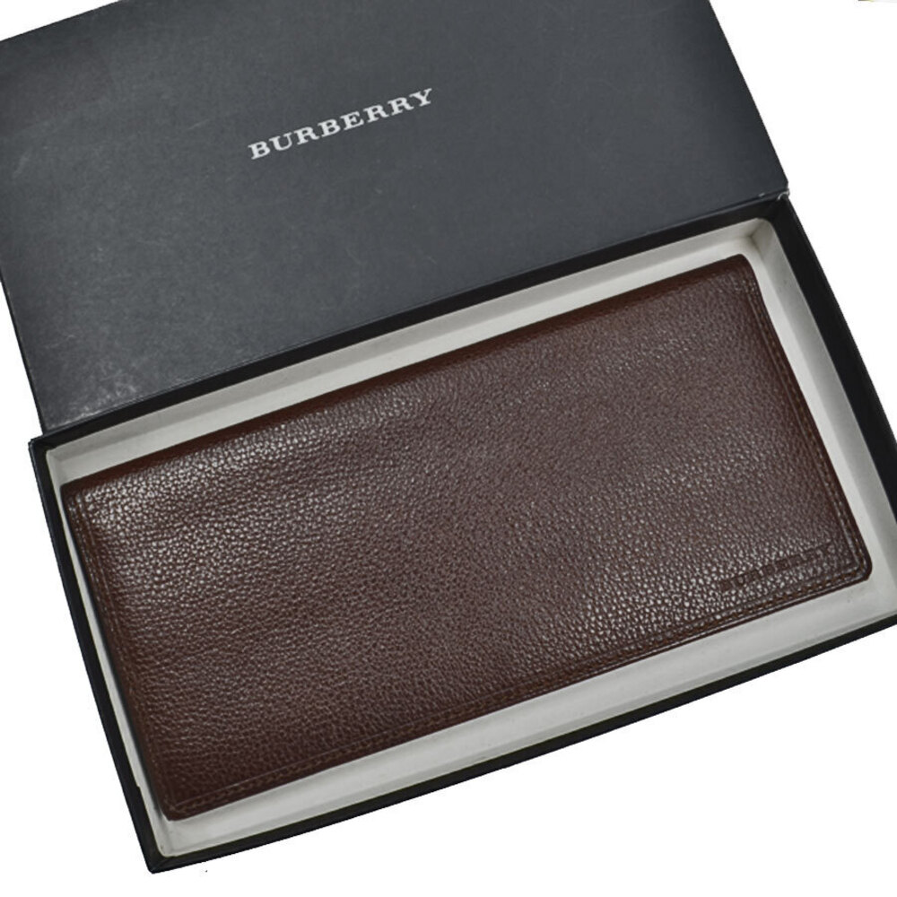Burberry brown bifold wallet leather long - Picture 2 of 3
